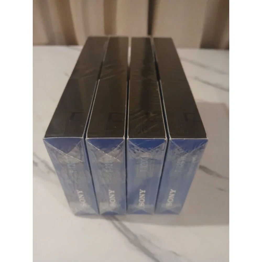 4x Sony T-120 6 Hrs VHS VCR Tapes Blank Premium Grade Sealed New